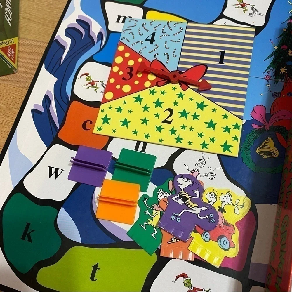 How the Grinch Stole Christmas Board Game Dr. Seuss University Vintage
